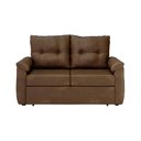 Ver imagem 4 de Sofá Cama 2 Lugares Casal 1,60 Mts Artplas Tiffany Matrix Cor:sintetico Florença Caramelo
