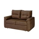 Ver imagem 1 de Sofá Cama 2 Lugares Casal 1,60 Mts Artplas Tiffany Matrix Cor:sintetico Florença Caramelo