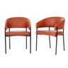 Kit 2 Cadeiras para Sala de Jantar Estofadas Poliuretano Bari - 2
