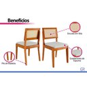 Ver imagem 5 de Mesa Jantar Condessa 160cm + 6 Cads Rainha Eucalipto Nesher