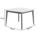 Ver imagem 2 de Mesa Jantar Condessa 160cm + 6 Cads Rainha Eucalipto Nesher