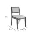 Ver imagem 3 de Mesa Jantar Condessa 160cm + 6 Cads Rainha Eucalipto Nesher