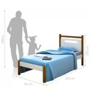 Ver imagem 4 de Cama Bicama Solteiro Helo com Auxiliar e Colchões MDF Branco Divaloto Móveis