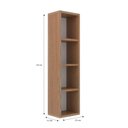 Ver imagem 2 de Gabinete de Banheiro 20cm x 58cm Prime Yescasa Marrom/Noce