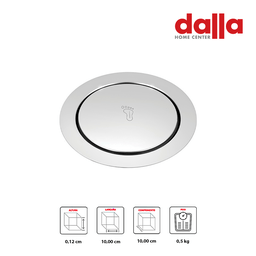 Ralo Click Inteligente Inox Fertak Redondo Embutir 10x10cm - 6