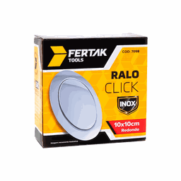 Ralo Click Inteligente Inox Fertak Redondo Embutir 10x10cm - 5