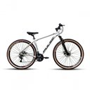 Ver imagem 1 de Bicicleta Pulse Quick Aro 29 Freio a Disco 21v Branco Preto