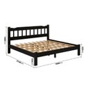 Ver imagem 2 de Cama King Size Madeira Perola Reforçada Preto Nemargi