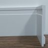 Rodapé de Poliestireno 12cm de Altura Branco Frisado por Metro - Formix 3d - 7