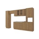 Ver imagem 4 de Cozinha Modulada Celeste Kappesberg 100% Mdf Nogueira/vidro 360cm