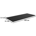 Ver imagem 4 de Balcao Com Tampo 120 cm 3 Portas Manu Preto REAJL