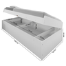 Cama Baú Solteiro Camila em Madeira Mdf Branco Framar:branco - 6