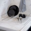 Ver imagem 2 de Escorredor de Louça para Bancada de 1 Nível Grande 14 Pratos : Inventia Aer : Inox