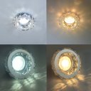 Ver imagem 1 de 8 Spot Cristal Embutir Inox Redondo K9 Mr16 Corredor Lup70