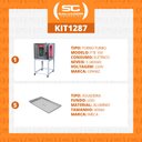 Ver imagem 2 de Forno Turbo Elétrico Profissional Padaria 5 Níveis 40x60 Fte 100 220v Gpaniz + 5 Assadeiras Alum