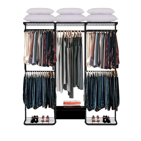Closet Aramado - Linear Clr 371 com Gaveta - 1,90m - Preto