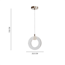 Ver imagem 4 de Pendente Led Moderno Taschibra Ravi Luz Quente 3000k Bivolt
