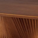 Ver imagem 4 de Mesa de Jantar Retangular Base Ripada Orgânica Dália Madeira Maciça:nogueira/240x120cm