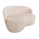 Ver imagem 3 de Kit Namoradeira + 2 Poltronas Decorativa Beatriz Orgânica Bouclé Marfim
