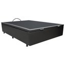 Ver imagem 1 de Base Box Baú para Cama Casal 138x188cm Liz S05 Corano Preto - Mpozenato