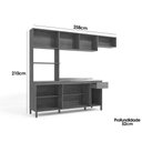 Ver imagem 3 de Kit de Cozinha Compacta a L780a Nogueira/verde Oliva - Kappesberg