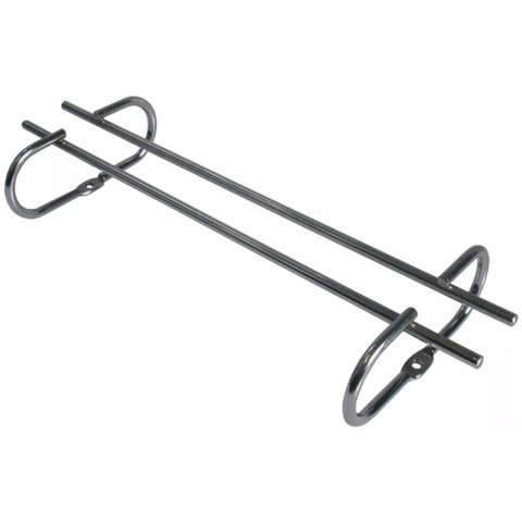 3 Suportes Organizadores de Armário Porta Taças Cromado 42cm