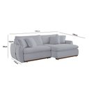 Ver imagem 2 de Sofá Cama 190 Cm Braço 15 Cm Retrátil e Reclinável Inova Meu Sofá Online