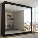 Ver imagem 1 de Guarda-roupa Casal Luiza 3 Portas de Correr 4 Gavetas Espelhado - Panorama Móveis