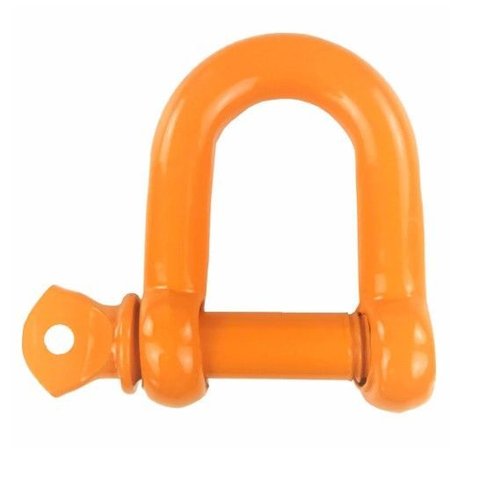 Manilha 5/8 Reta Budin Pino Roscado Reboque , Elevação de Carga, Amarração - Laranja