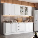 Ver imagem 1 de Cozinha Compacta 240cm 6 Peças 11 Portas 3 Gavetas Americana Henn