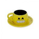 Ver imagem 1 de Xícara com Pires Diverticon Sorria 150ml Mondoceram 6cmx12,5cmx12,5cm