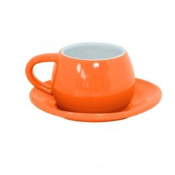Xícara com Pires Tropeiro 150ml Mondoceram Gourmet 6cmx12,5cmx12,5cm - 1