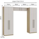 Ver imagem 3 de Quarto Infantil Modulado Completo e Funcional 4 Peças 100% MDF