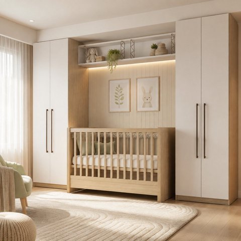 Quarto Infantil Modulado Completo e Funcional 4 Peças 100% MDF
