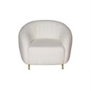 Ver imagem 5 de Poltrona Decorativa Versátil Orgânica Nuvem Bouclé - Zahav:off White