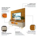 Ver imagem 5 de Rack com Painel para TV até 84 Polegadas com LED 100% MDF 217CMX237CM Luminare Nobre