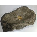 Ver imagem 4 de Cuba para Banheiro de Sobrepor ou Apoio Rustica Estilo Pedra
