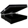 Cama Box Baú Casal Sintético Bipartido + Colchão Ortobom Iso Dupla Face 138x188x60 Preto - 4