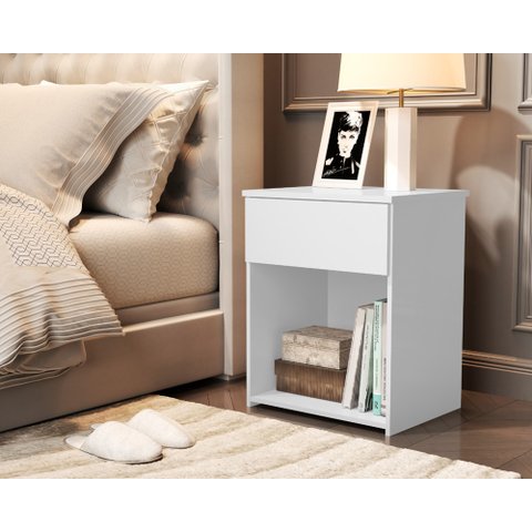 Mesa de Cabeceira Jasmim cor Branco