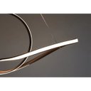 Ver mais imagens de Lustre Pendente Arco Infinito Aneis 3 em 1 Luminaria LED 49W Decoraçao Luxo Ambiente Moderno Sala Ca
