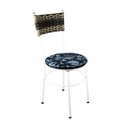 Ver imagem 4 de 2 Cadeiras Brancas para Cozinha Viena Cappuccino Premium:Floral Preto