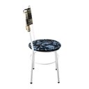 Ver imagem 5 de 2 Cadeiras Brancas para Cozinha Viena Cappuccino Premium:Floral Preto