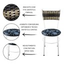 Ver imagem 2 de 2 Cadeiras Brancas para Cozinha Viena Cappuccino Premium:Floral Preto