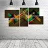 Quadro Decorativo - Retro-Shapes - Composto de 5 Quadros - 1