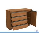Ver imagem 4 de Armário Modulado Balcão 1PTA 4GAV 120 Liga Canela Kappesberg