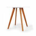 Ver imagem 2 de Mesa de Jantar Redonda LAURA - MadeDecor:Amadeirado/Branco/80cm