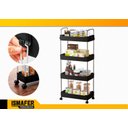 Ver imagem 2 de Organizador Carrinho Com 4 Andares Multiuso Cozinha Banheiro
