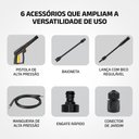 Ver imagem 6 de Lavadora de Alta Pressão Aqua Power Lap-04-Gy 1400W 1450 Psi Preto Mondial 220V