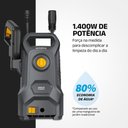 Ver mais imagens de Lavadora de Alta Pressão Aqua Power Lap-04-Gy 1400W 1450 Psi Preto Mondial 220V