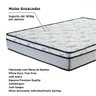 Colchão Viúva Prorelax Mola Ensacada Pro Soft 128cm x 188cm x 24cm Pillow Euro Cinza  - 3